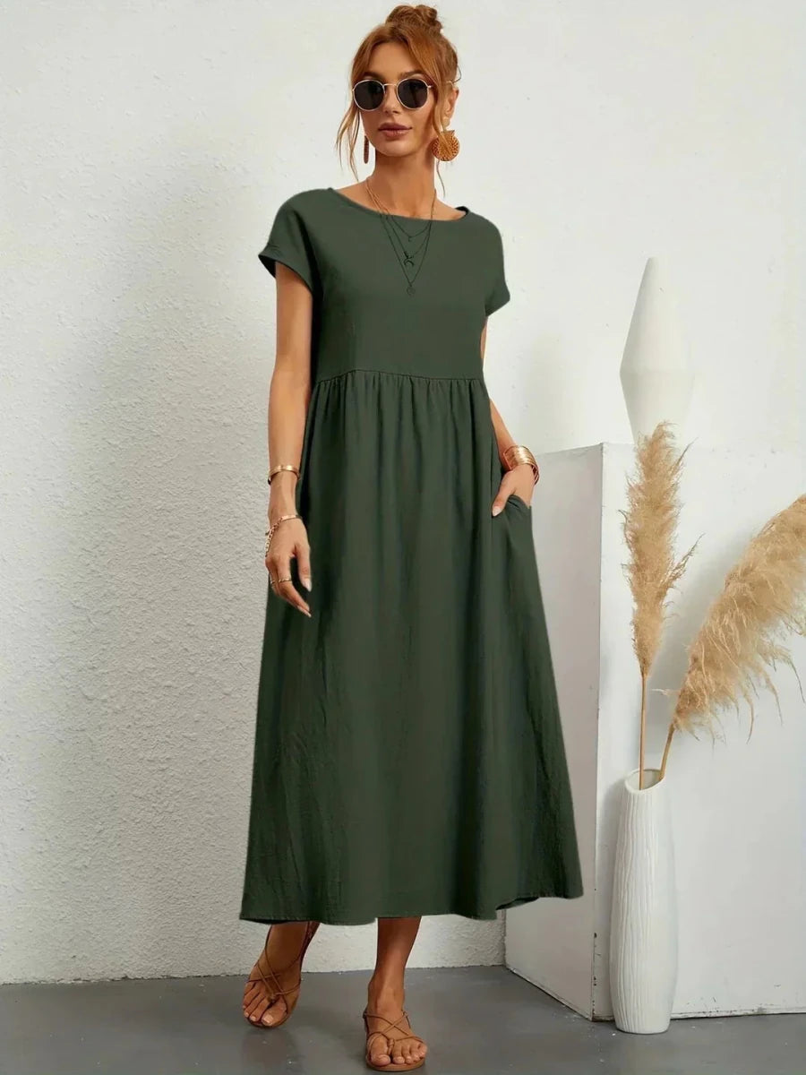 Sara™ | Vestido de Algodão Super Elegante e Confortável - | Benedita Lisboa