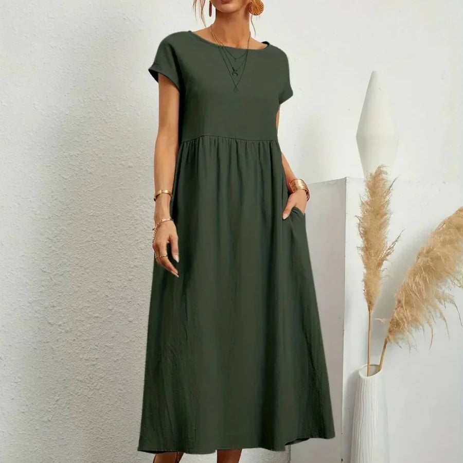 Sara™ | Vestido de Algodão Super Elegante e Confortável - | Benedita Lisboa