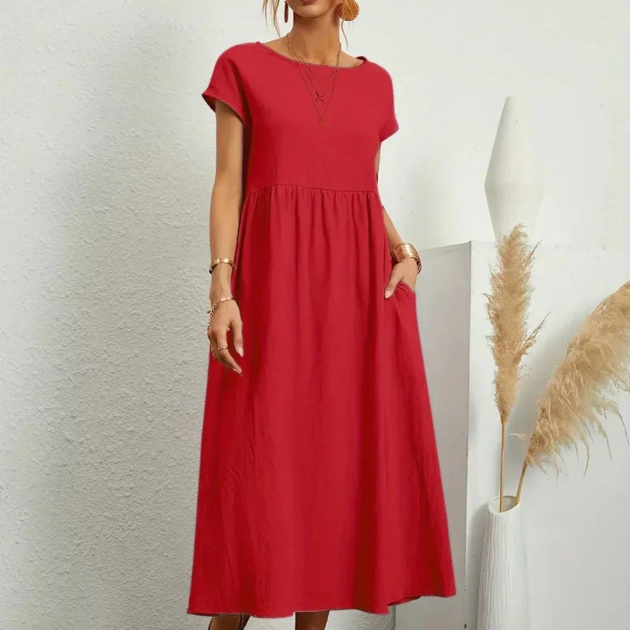 Sara™ | Vestido de Algodão Super Elegante e Confortável - | Benedita Lisboa