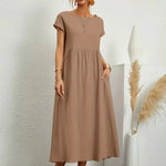 Sara™ | Vestido de Algodão Super Elegante e Confortável - | Benedita Lisboa