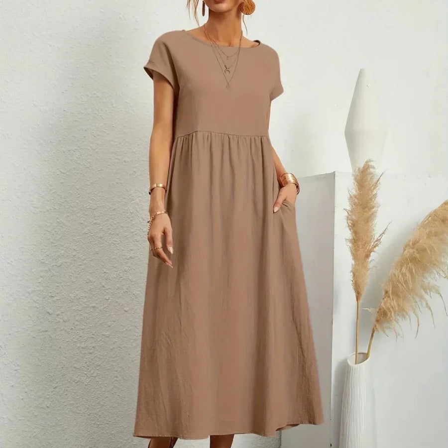 Sara™ | Vestido de Algodão Super Elegante e Confortável - | Benedita Lisboa