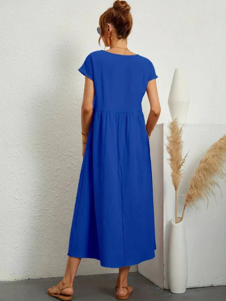Sara™ | Vestido de Algodão Super Elegante e Confortável - | Benedita Lisboa