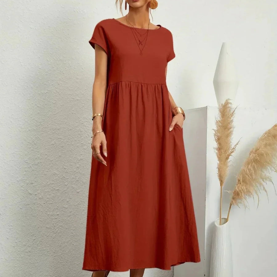 Sara™ | Vestido de Algodão Super Elegante e Confortável - | Benedita Lisboa