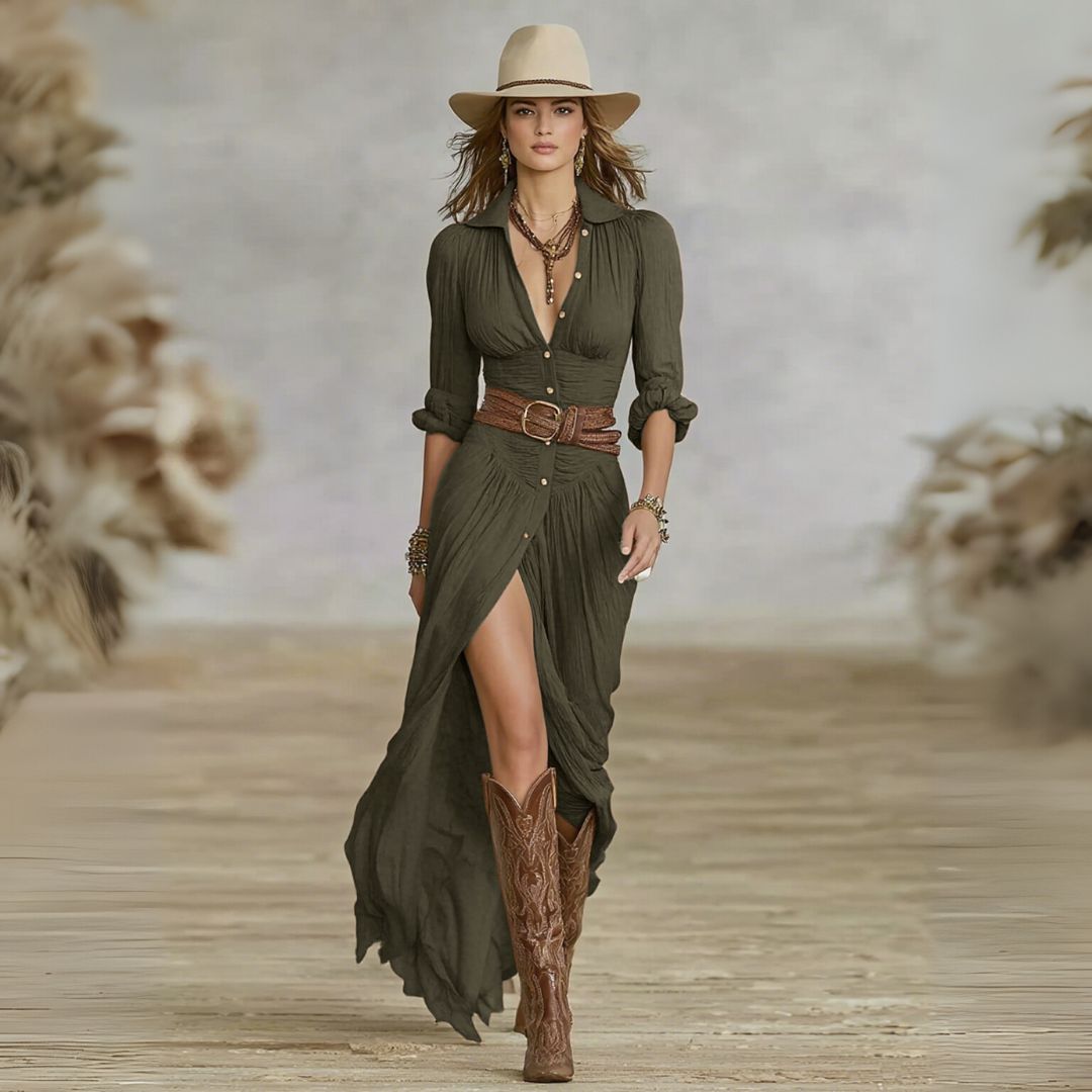 Sara™ | Vestido Maxi Chique - | Benedita Lisboa