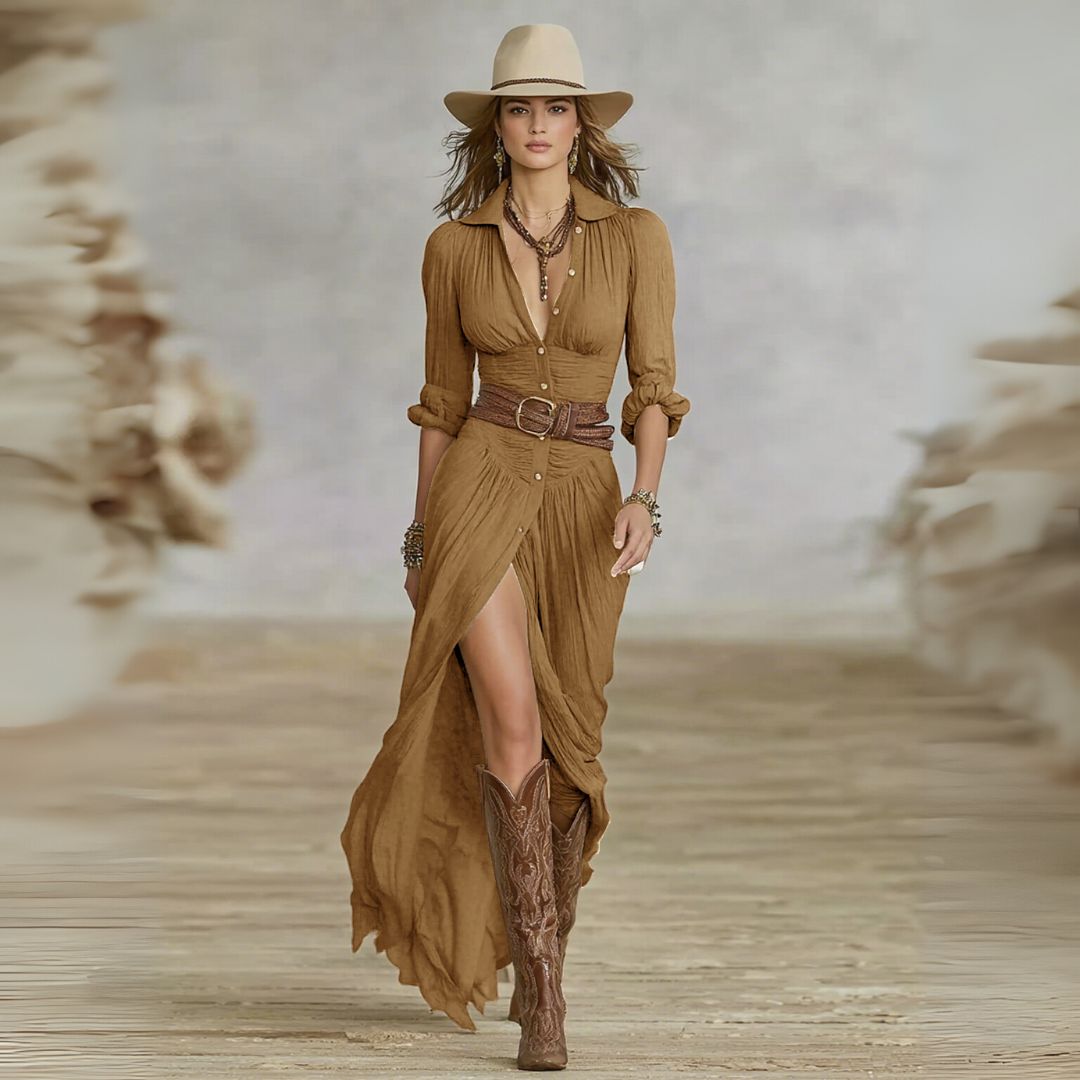 Sara™ | Vestido Maxi Chique - | Benedita Lisboa