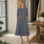 Sarah | Vestido Midi Floral Sem Esforço - Dress | Benedita Lisboa