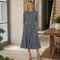 Sarah | Vestido Midi Floral Sem Esforço - Dress | Benedita Lisboa