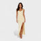 Sarella™ | Vestido comprido com costas abertas e laço - | Benedita Lisboa