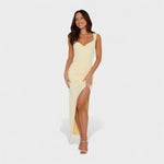 Sarella™ | Vestido comprido com costas abertas e laço - | Benedita Lisboa
