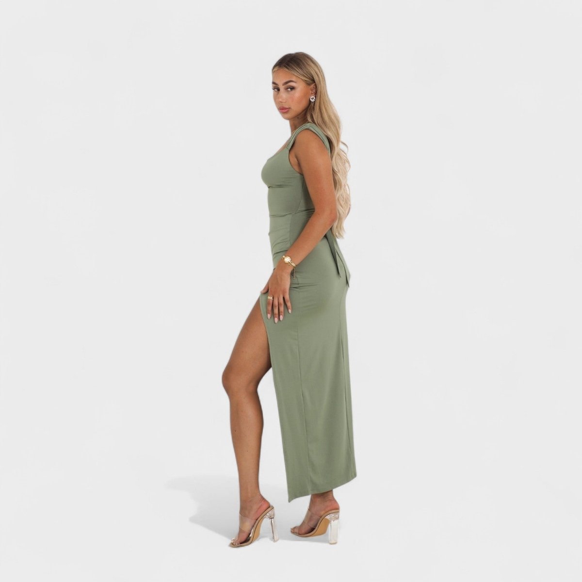 Sarella™ | Vestido comprido com costas abertas e laço - | Benedita Lisboa