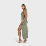 Sarella™ | Vestido comprido com costas abertas e laço - | Benedita Lisboa