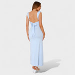 Sarella™ | Vestido comprido com costas abertas e laço - | Benedita Lisboa