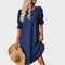 Sassa™ | Vestido casual com folhos - | Benedita Lisboa