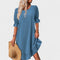 Sassa™ | Vestido casual com folhos - | Benedita Lisboa