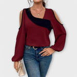 Scarlett™ | Blusa com decote quadrado - | Benedita Lisboa