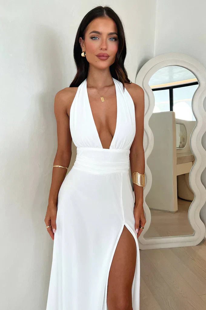 Selena™ | Vestido Fluido com Corte Sofisticado - | Benedita Lisboa