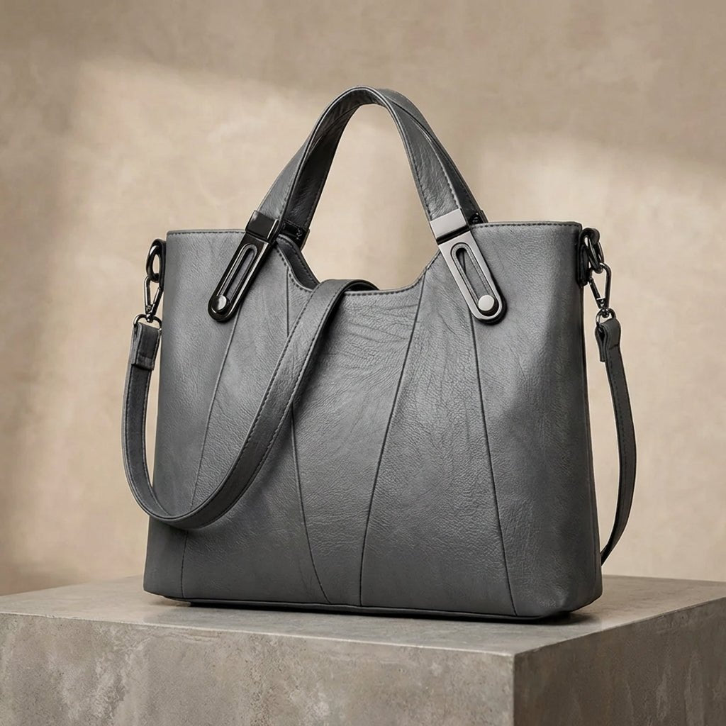 Siena™ | Bolsa de Mão em Couro, Super Elegante e Espaçosa - | Benedita Lisboa
