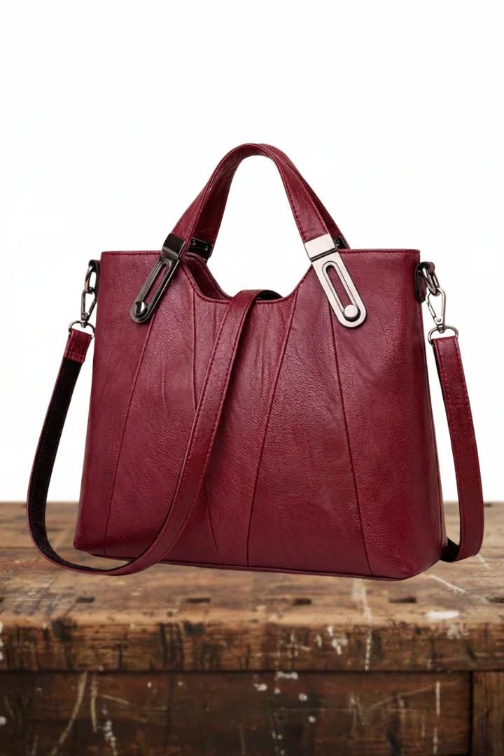 Siena™ | Bolsa de Mão em Couro, Super Elegante e Espaçosa - | Benedita Lisboa