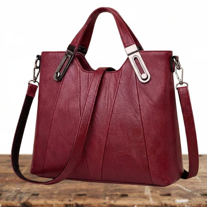 Siena™ | Bolsa de Mão em Couro, Super Elegante e Espaçosa - | Benedita Lisboa