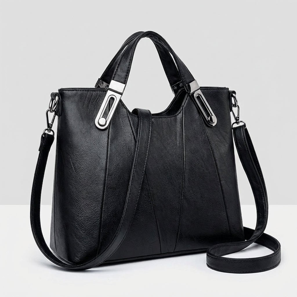 Siena™ | Bolsa de Mão em Couro, Super Elegante e Espaçosa - | Benedita Lisboa