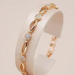 Socorro - Pulseira Dourada Elegante com Zircónio - Bracelet | Benedita Lisboa