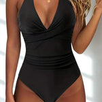 Sofia™ | Fato de Banho Modelador de Decote em V - 0593 | Benedita Lisboa