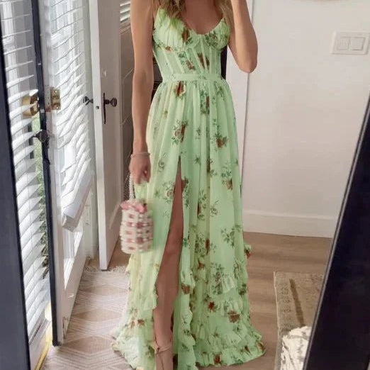 Sónia™ | Vestido midi com padrão floral - | Benedita Lisboa