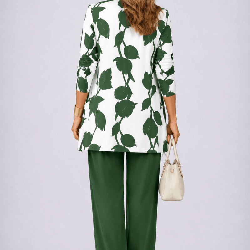 Soraia™ | Conjunto de 3 Peças Verde e Branco - | Benedita Lisboa