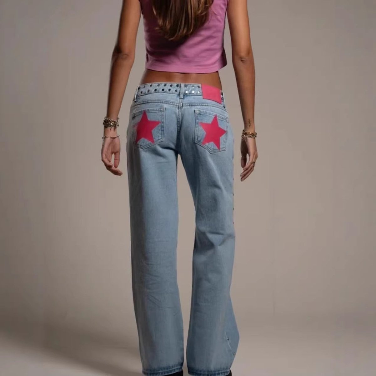 SuperStar™ | Jeans com Design de Estrelas - 0 | Benedita Lisboa