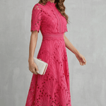 Susana™ | Vestido Midi de Renda Super Elegante - Midi Dresses | Benedita Lisboa