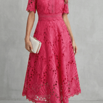 Susana™ | Vestido Midi de Renda Super Elegante - Midi Dresses | Benedita Lisboa