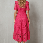 Susana™ | Vestido Midi de Renda Super Elegante - Midi Dresses | Benedita Lisboa