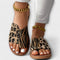 Tareyja™ | Sandálias bicolores com estampado de leopardo - | Benedita Lisboa