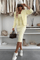 Tatiana™ | Conjunto de Vestido Midi & Cardigan - | Benedita Lisboa