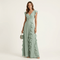 Tatiana™ | Vestido Maxi com Decote em V e Mangas Fluídas em Camadas, Super Elegante - | Benedita Lisboa