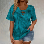 Top Larga Tie-Dye com Laço - | Benedita Lisboa