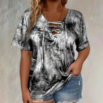 Top Larga Tie-Dye com Laço - | Benedita Lisboa