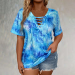 Top Larga Tie-Dye com Laço - | Benedita Lisboa