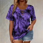 Top Larga Tie-Dye com Laço - | Benedita Lisboa