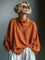 Top Oversized de Gola Alta em Malha Waffle - | Benedita Lisboa