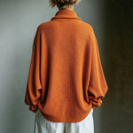 Top Oversized de Gola Alta em Malha Waffle - | Benedita Lisboa