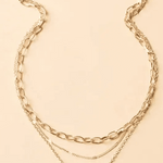 Trinidad - Colar Dourado Clássico de Camadas com Pendente - Necklace | Benedita Lisboa