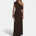 VALENTINA™ – Vestido Midi Plissado Assimétrico Sexy - | Benedita Lisboa