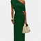 VALENTINA™ – Vestido Midi Plissado Assimétrico Sexy - | Benedita Lisboa