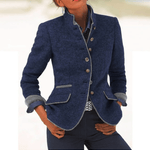 Valeria™ | Cardigan Elegante Com Gola Alta - | Benedita Lisboa