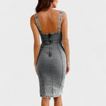 Valeria™ | Vestido de ganga - | Benedita Lisboa