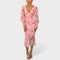 Valeria™ | Vestido Midi em Chiffon Floral - | Benedita Lisboa