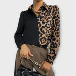 Valetina™ | Blusa de leopardo simples e elegante - | Benedita Lisboa