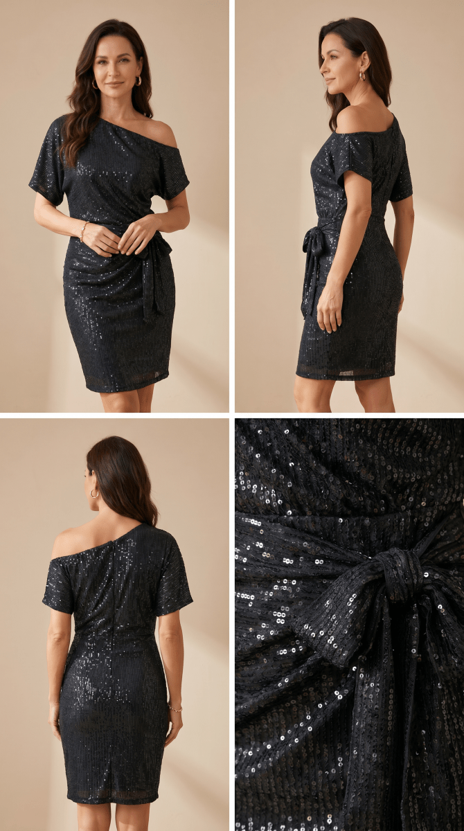 Vera™ | Vestido com Brilho Elegante - 0 | Benedita Lisboa