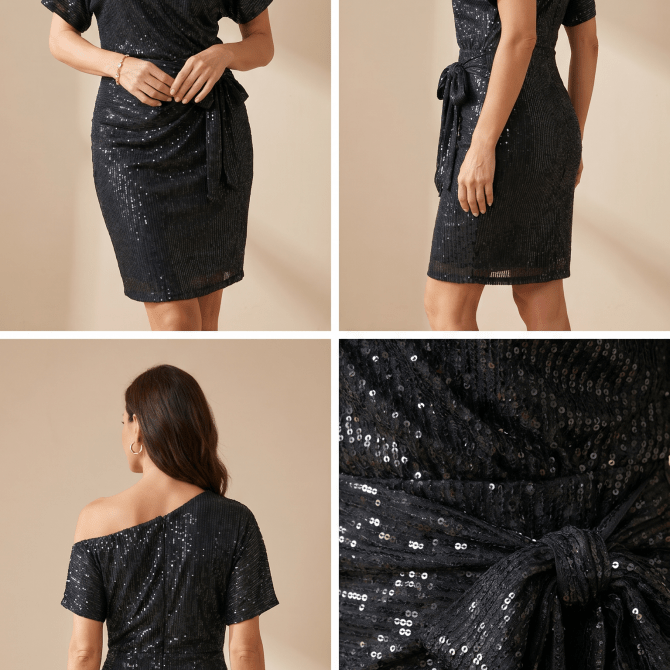 Vera™ | Vestido com Brilho Elegante - 0 | Benedita Lisboa